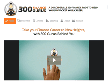 Tablet Screenshot of 300financegurus.com